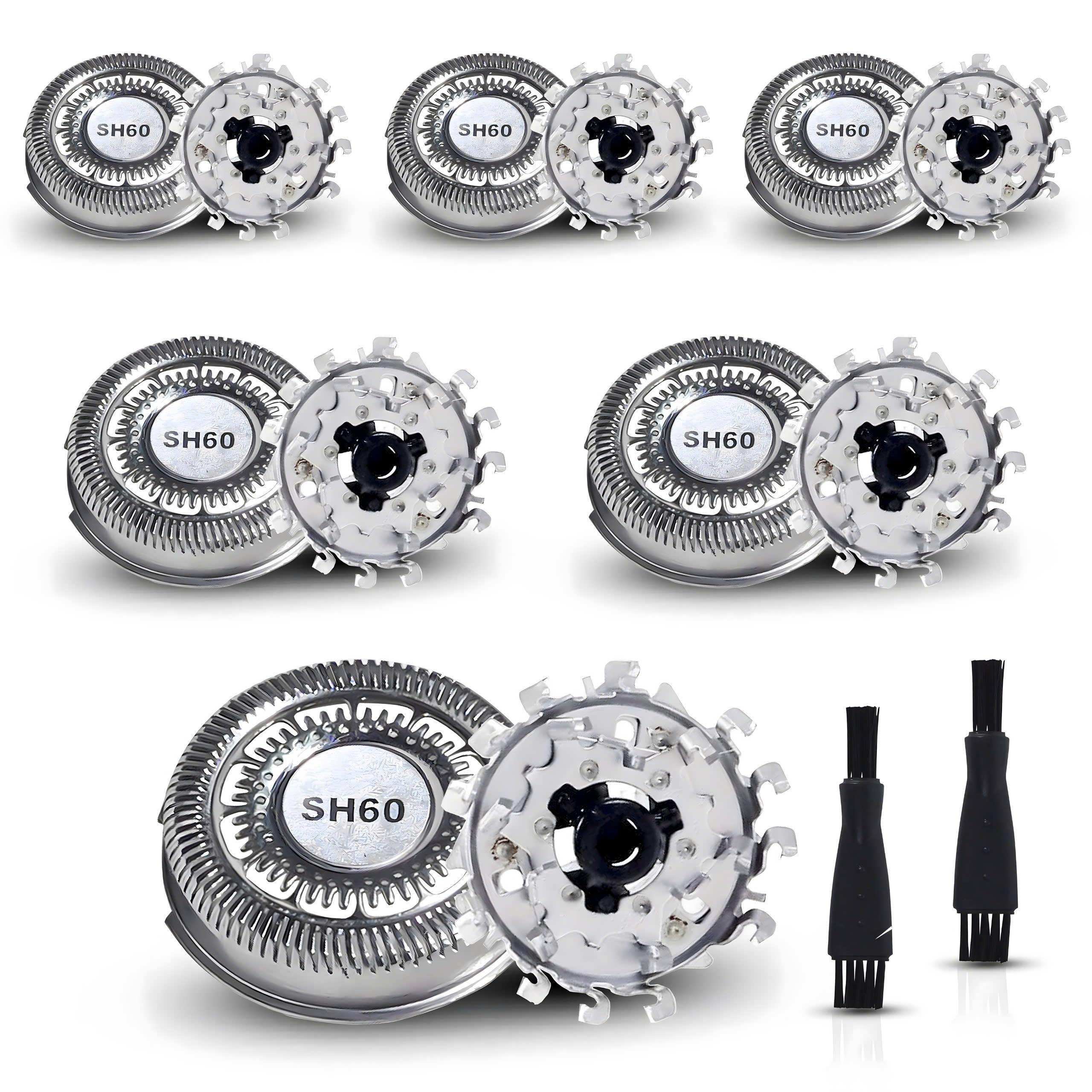 FAMELEC Upgraded Blades SH60/72 for Philips Norelco 6000 Replacement Heads, Head Shaver Replacement Blades Compatible with Philips Norelco 6000 Replacement Electric Shaving Head Razor Blades