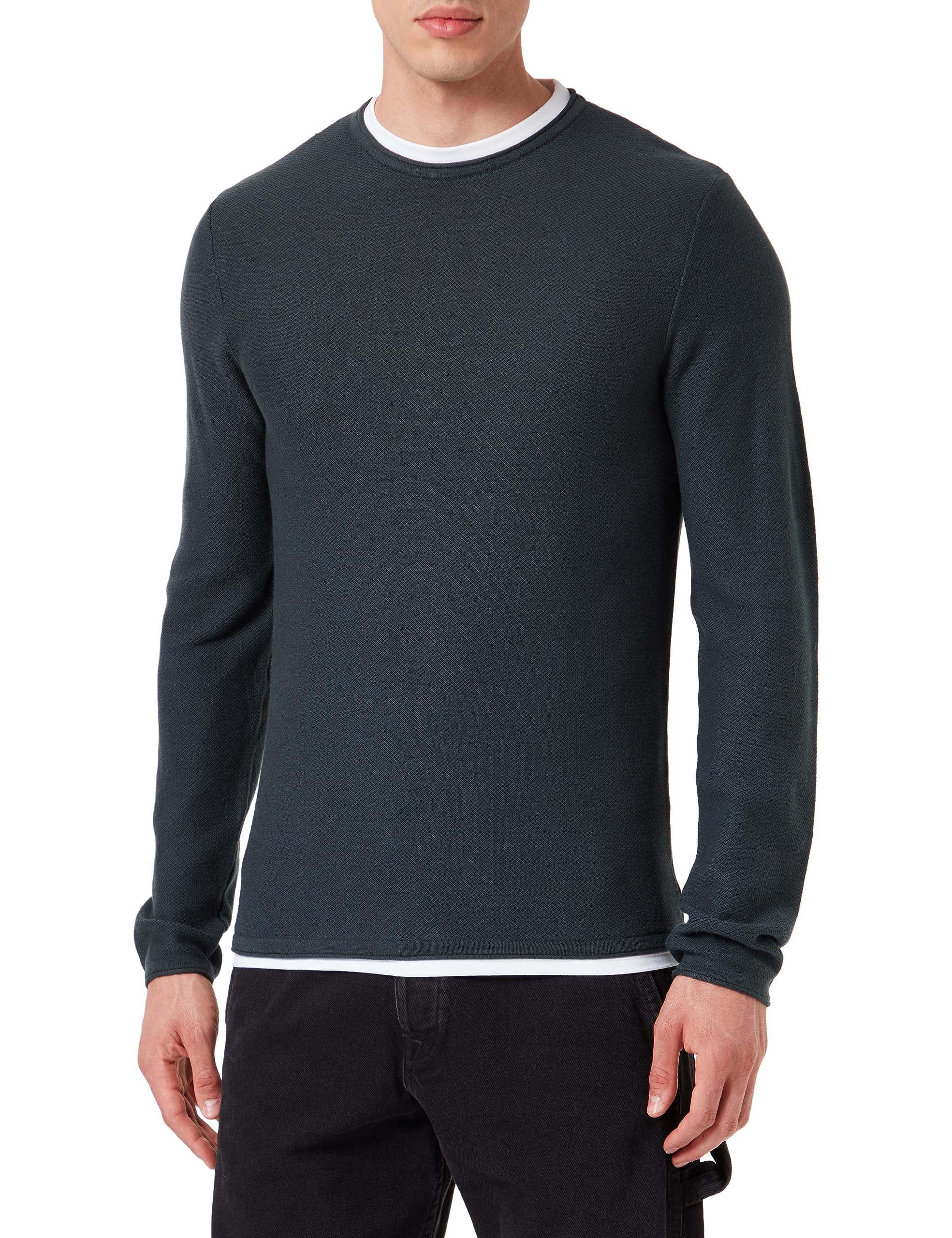 JACK & JONES Men's Jortwinn Knit Crew Neck Noos Jumper, Magical Forest, L