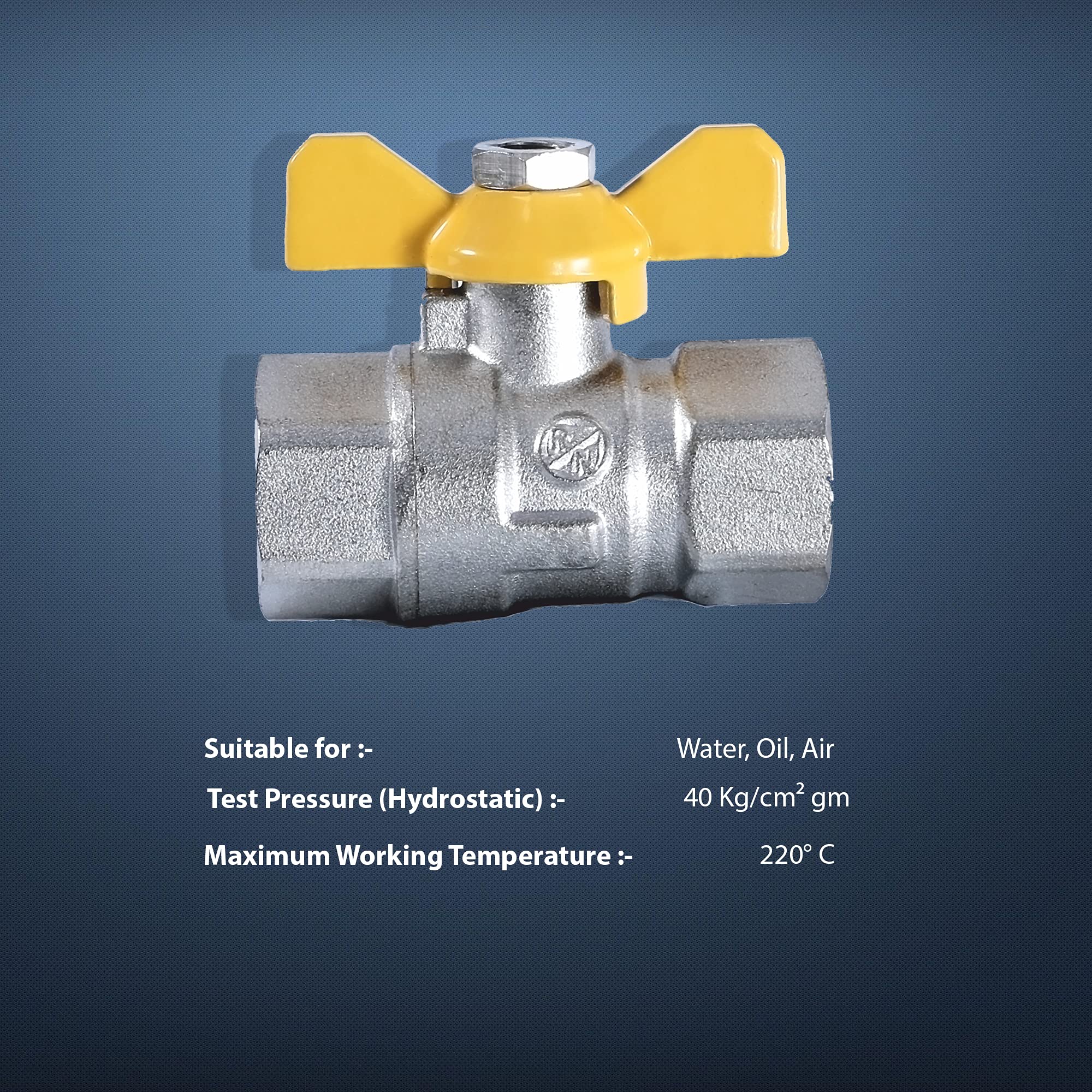 RN Forged Brass Ball Valve, Nickel Plated