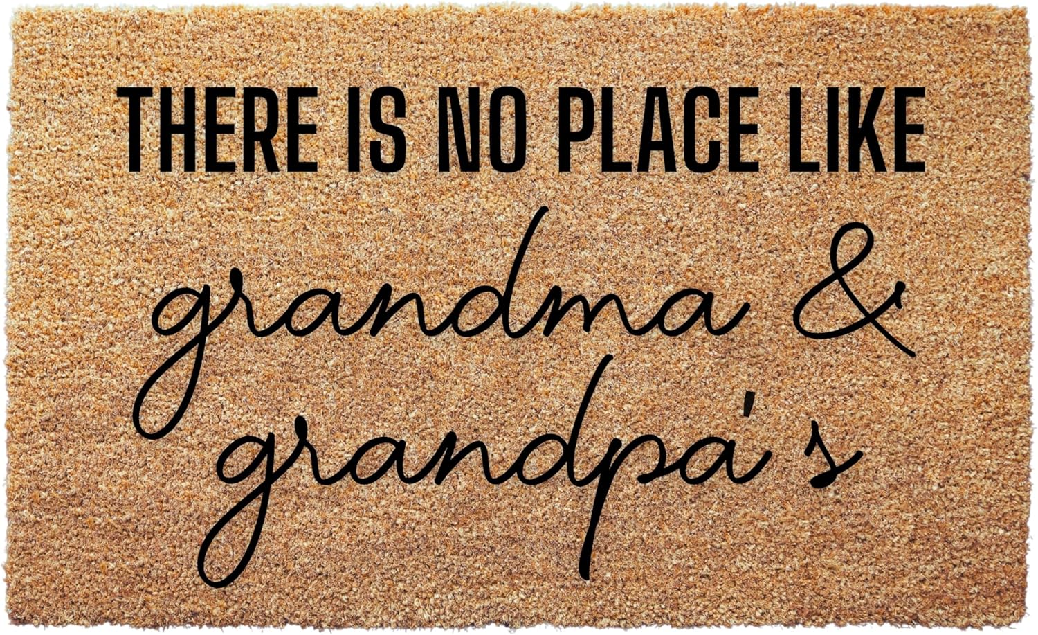 clicked craft Grandparent House Door Mat - Grandparents Day Gifts Nana and Papas House Grandparents Door Mat with Anti-Slip Backing Custom Door Mats for Front Door Gift for Grandma Gift for Granpa