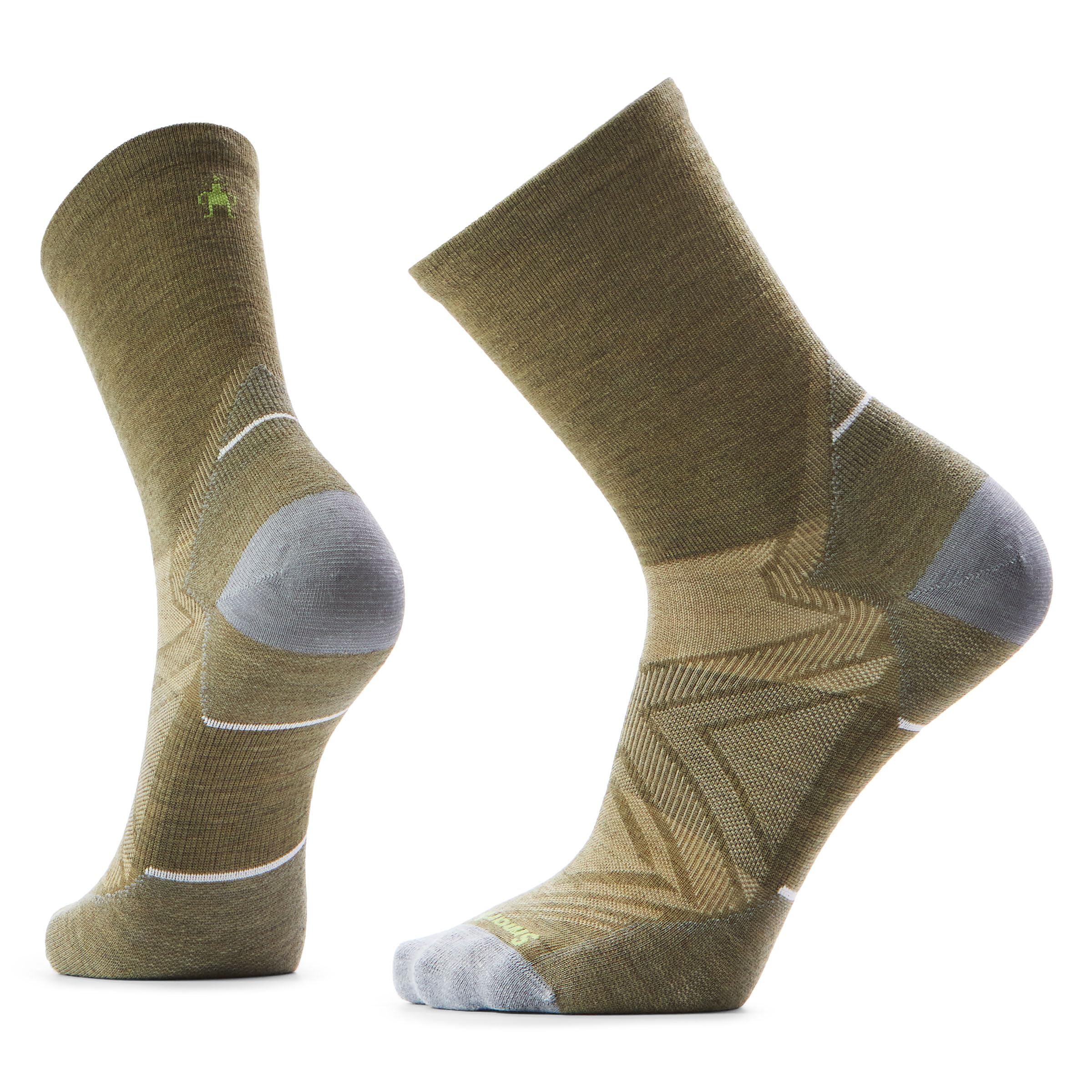 Smartwool, Calzini Run Zero Cushion Mid Crew Pattern Unisex-Adulto, M