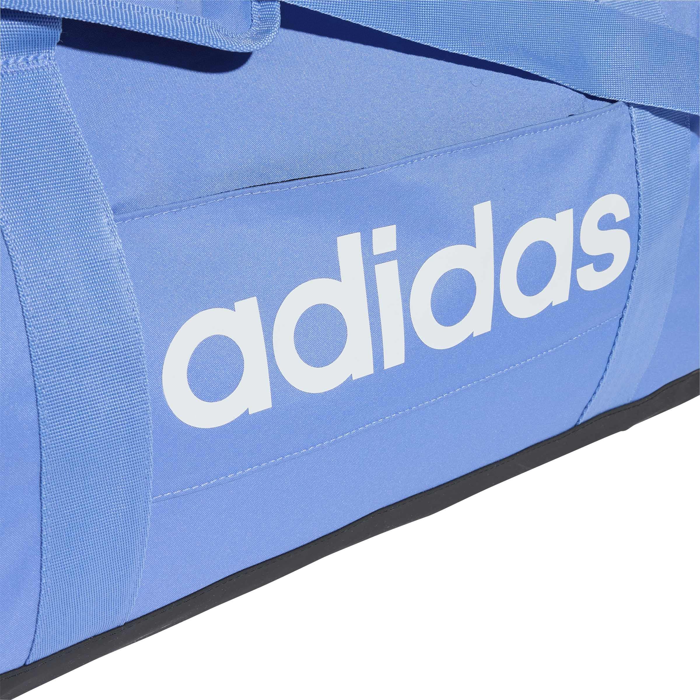 adidas Uniseks Essentials Linear Duffel Bag, blue fusion/black/white, M