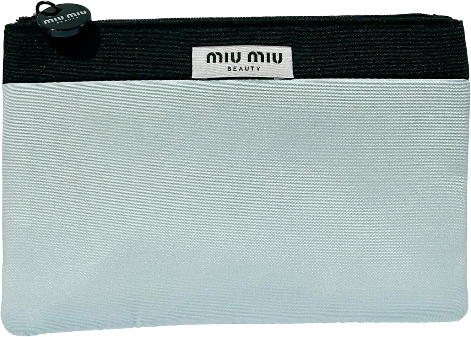 Miu Miu FLAT Cosmetic Bag Pouch Makeup Toiletry Zip Travel Fragrance Beauty Miutine Trousse (8L X 5H X 0.5W) - WOMEN - 9565