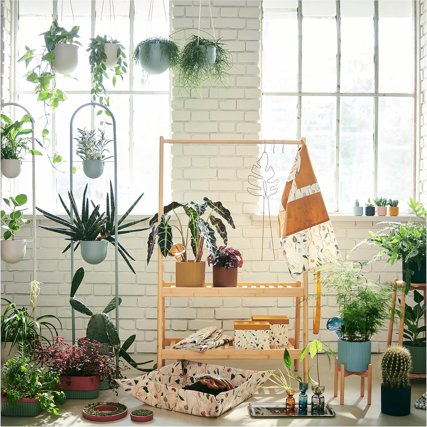 DAKSJUS Plant stand, bamboo, 21 cm