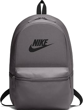NIKE unisex-adult Heritage Backpack, Thunder Grey/Black/Black, One Size