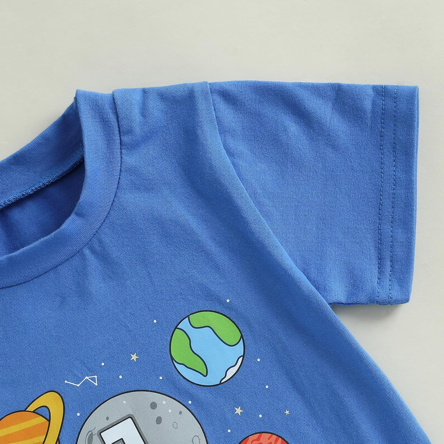 Toddler Baby Boys First Birthday Outfit 1st Birthday T-Shirt Space Astronaut Theme One Year Old Shirt