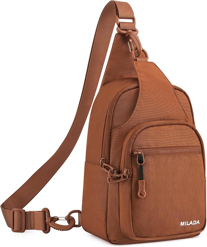 MILADA Anti Theft Crossbody Bags for Women Travel Sling Bag | RFID Blocking Cross Body Bag, Multi Pockets, Lightweight Small Chest Purse, Adjustable Strap for Hiking Daily Commute