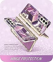 Vista 6 de i-Blason Cosmo - Funda para Samsung Galaxy Z Fold 5 con soporte para bolígrafo, protector de pantalla integrado, protección de bisagra, 3 fundas