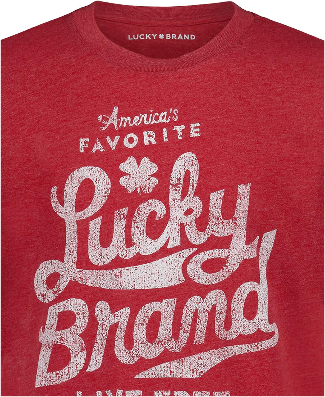 Lucky Brand Boys' Short Sleeve Graphic Crew Neck T-Shirt, Soft, Comfortable, Relaxed Fit image 4
