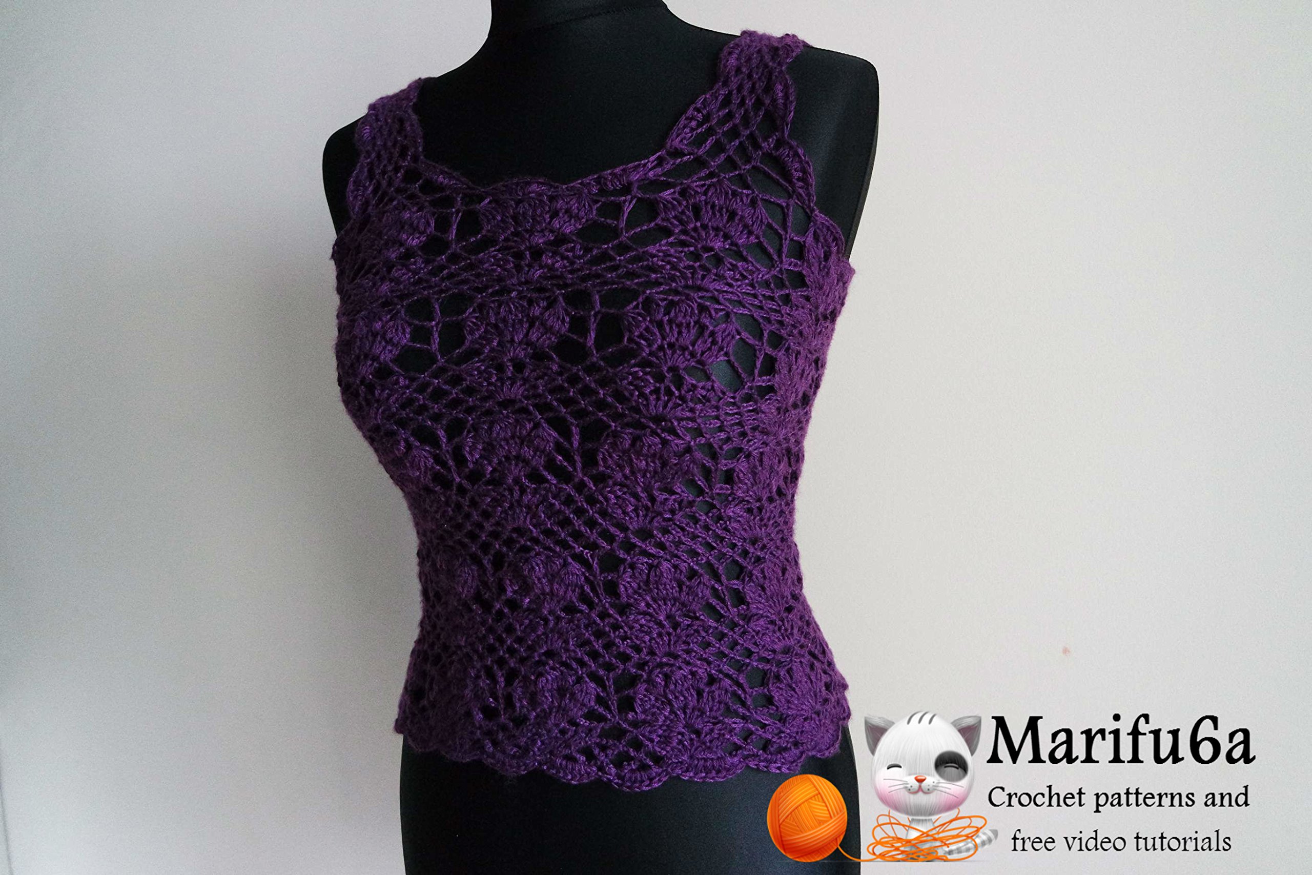 Crochet Top Tutorial EMBROIDERY & ORIGAMI