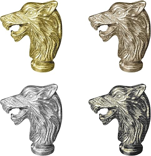 Miniatura 2 de AANauticals - Bastón de madera para hombres y mujeres cabeza de lobo vintage hecho a mano personalizado y plegable 12 bastones para caminar cabeza