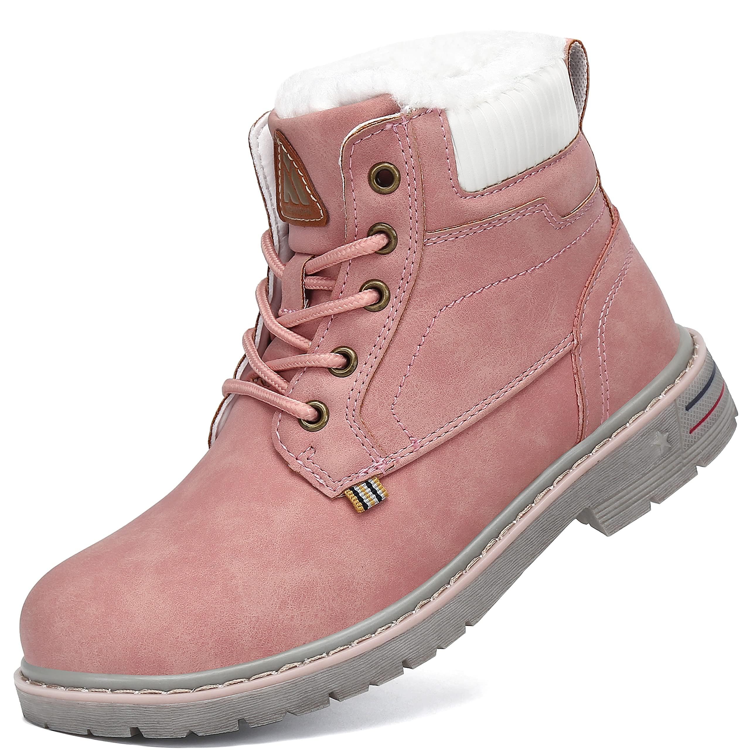 Mishansha Chaude Bottines Hiver Enfant Fille Garçon Rose 25 EU