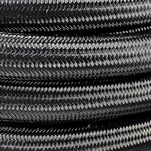 Miniatura 5 de Flexon Manguera de jardín ligera de tela prémium de 58 pulgadas x 50 pies, sin BPA, sin plomo, sin ftalatos, 800 PSI, ideal para usar con tu césped,