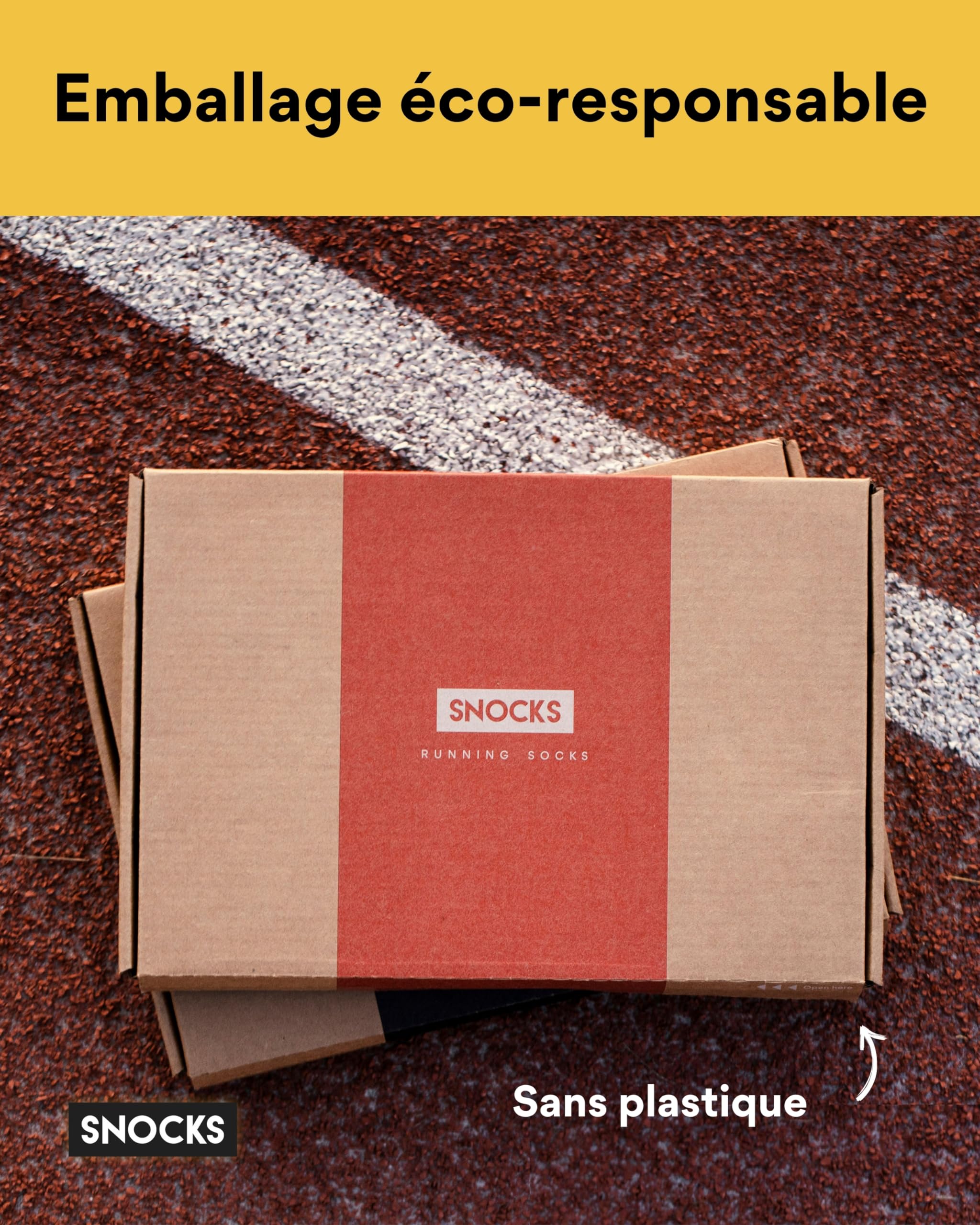 Snocks - chaussettes running homme et Femme - 4 paires - socquettes avec technologie Anti-Ampoules, Respirantes et Durable - Adaptation Parfaite - Taille 35-50