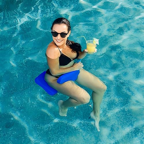 Miniatura 9 de VOS Oasis - Flotadores de sillín sólidos de agua prémium para adultos y niños, paquete de 6 unidades, ultra flotantes, cómodos asientos flotantes