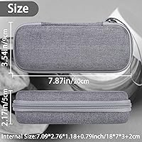 Vista 5 de Aenllosi Funda rígida compatible con bolígrafo de microagujas profesional y cartuchos reemplazables, soporte protector para bolígrafo Derma Gris