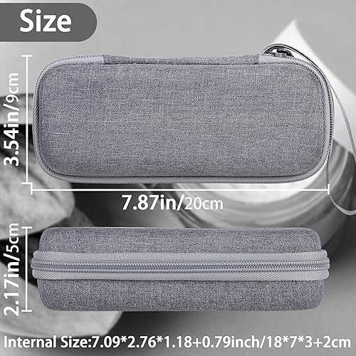 Miniatura 5 de Aenllosi Funda rígida compatible con bolígrafo de microagujas profesional y cartuchos reemplazables, soporte protector para bolígrafo Derma