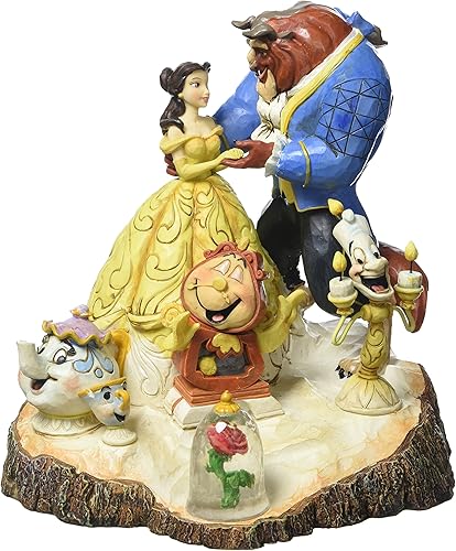 Jim Shore - Disney Traditions, figura de resina de la Bella y la Bestia