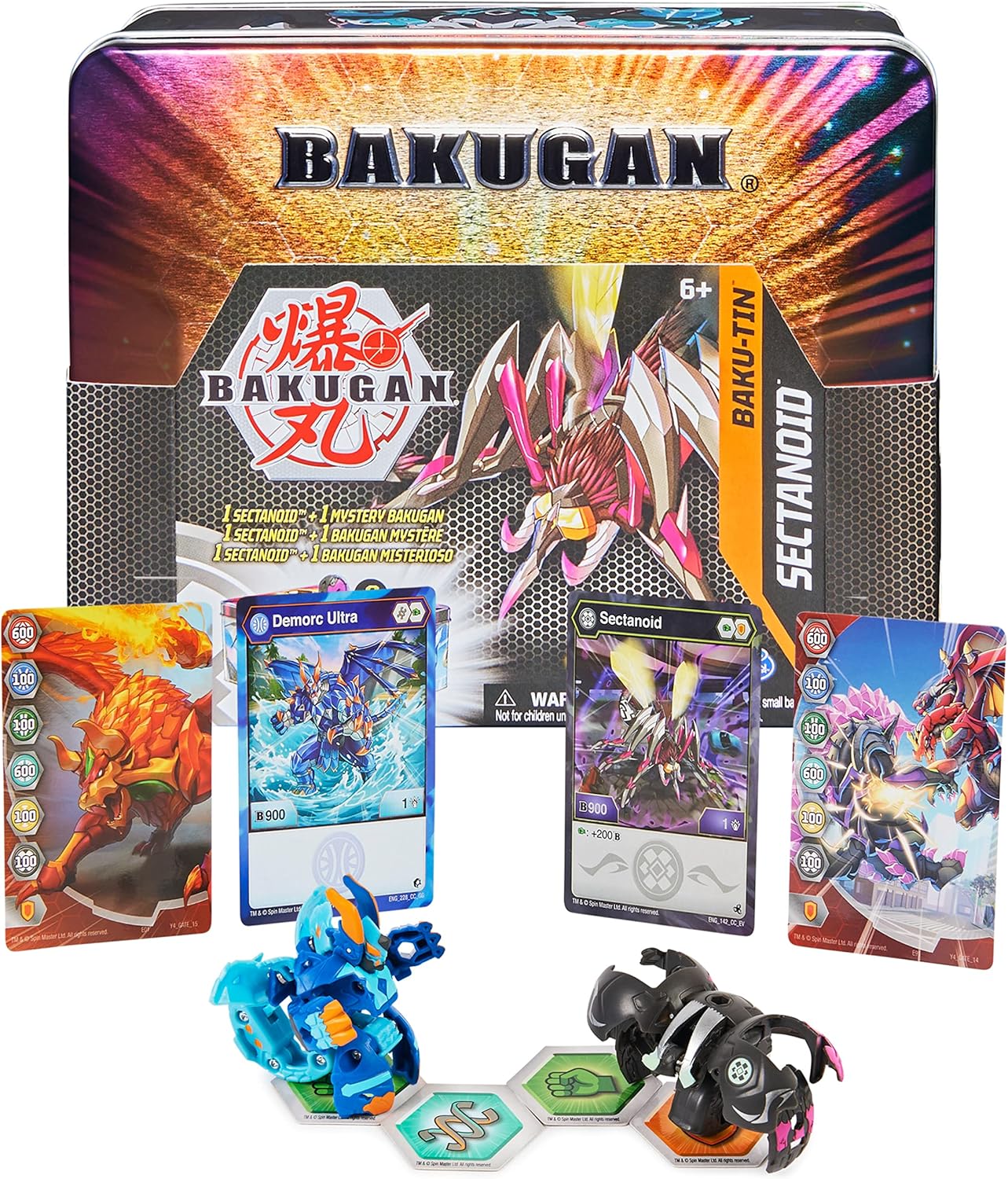 BAKUGAN Baku-Tin, Metal Storage Box with Exclusive Jamaica Ubuy