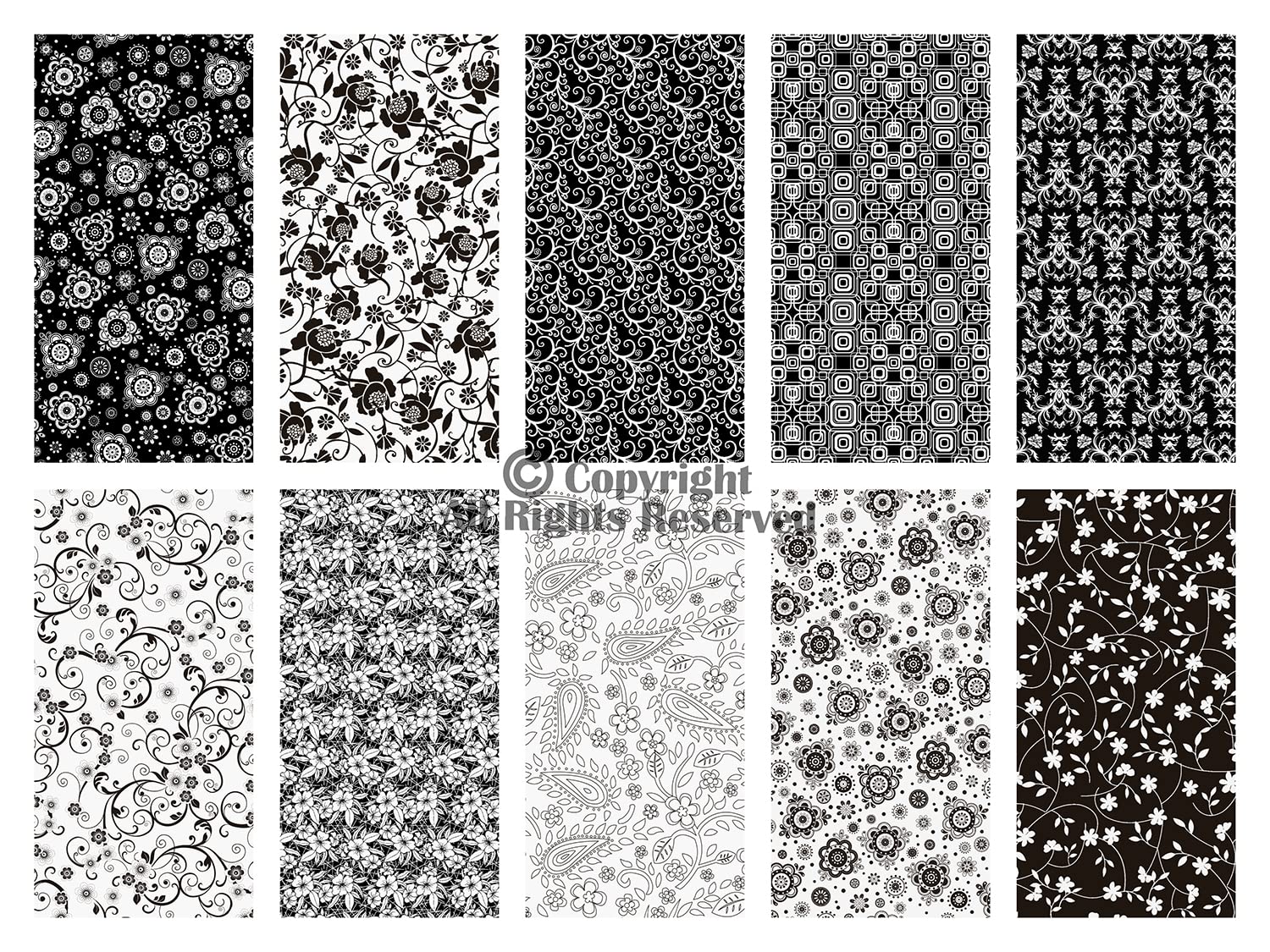 Craftido 10pcs 18”x21”(46x53cm) Fat Quarters Fabric Bundles, Medium Weight 145g, 100% Cotton Fabric for Quilting Sewing - Image 2