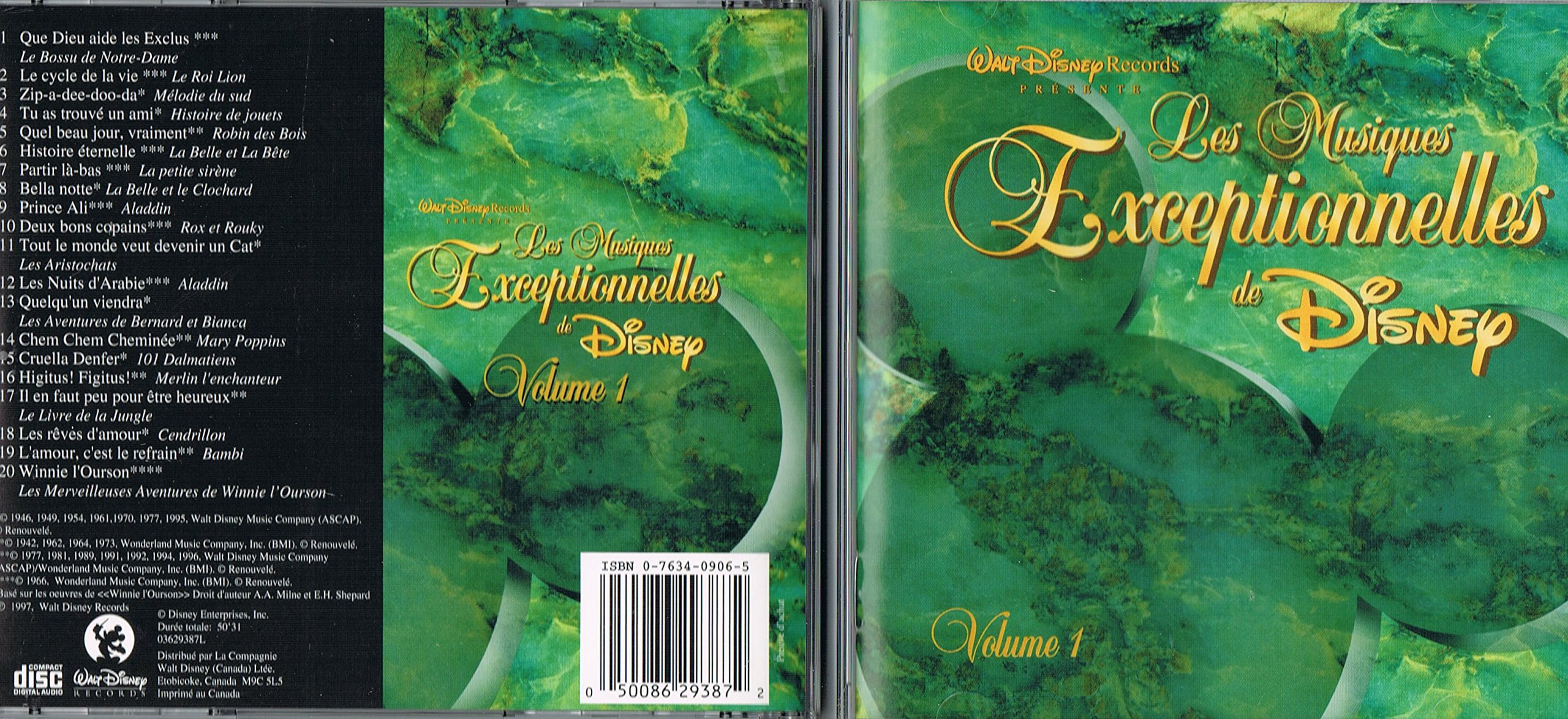 Musiques Exceptionnelles V.1 [Audio CD] Bof / Ost