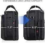 KROSER Laptop Bag Premium Laptop Briefcase Fits Up to 17.3 Inch Laptop Expandable Water-Repellent Shoulder Messenger Bag Computer Bag for Travel/Business/Men/Women-Black