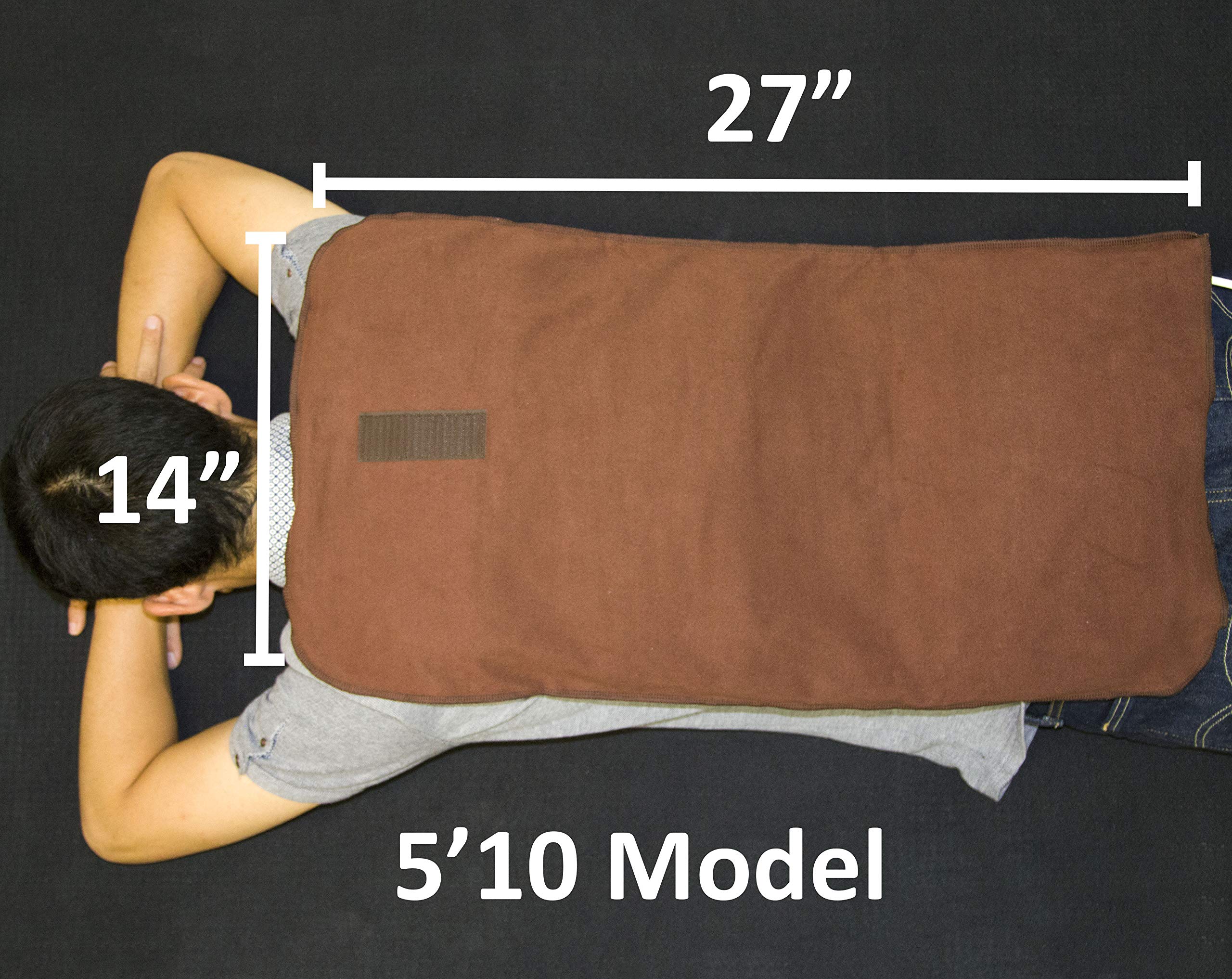 Natural Relief Extra Large Digital Moist Heating Pad z koralowym piaskiem, automatyczne odprowadzanie wilgoci, pasek negatywny jonowy (27 cali x 14")