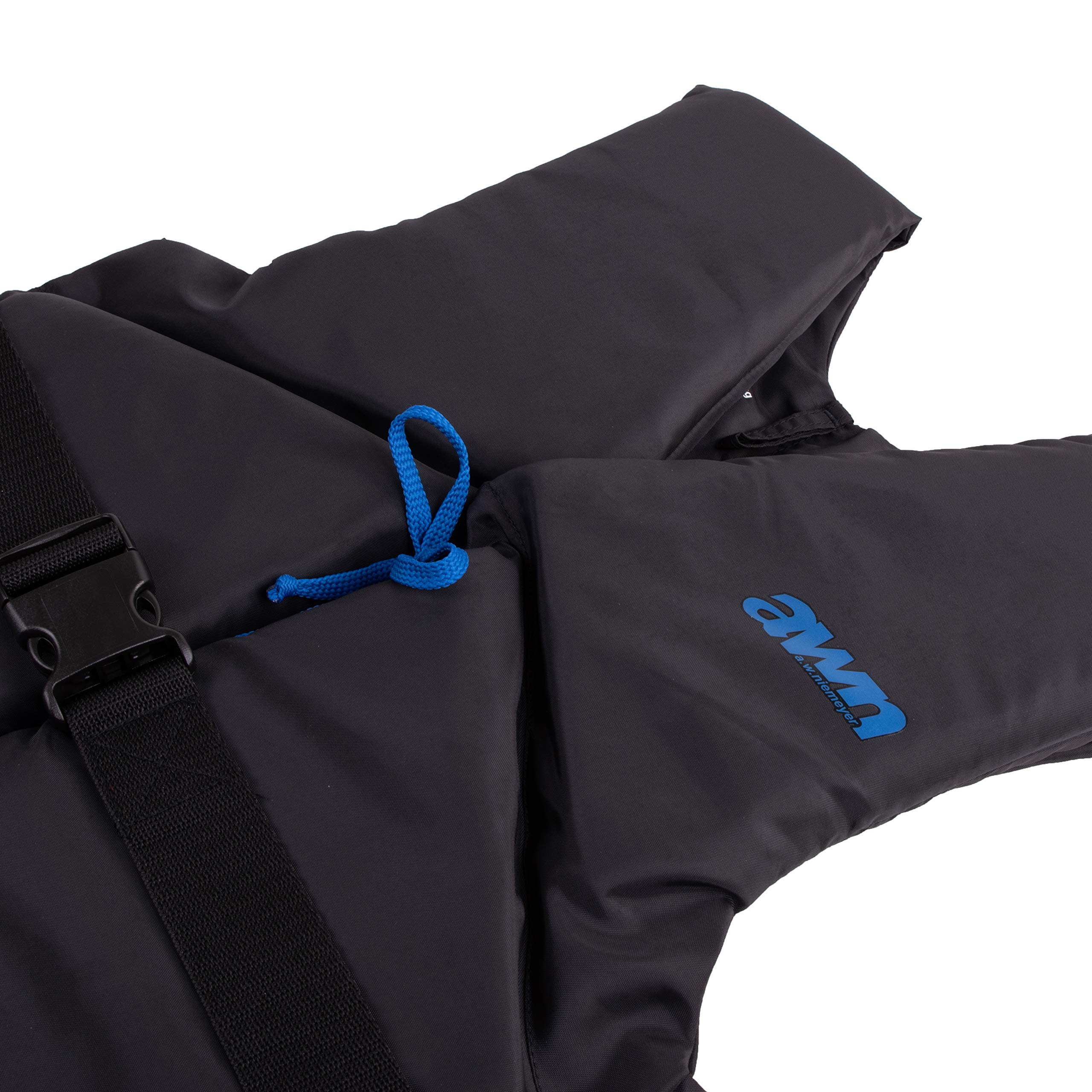 AWN Black Edition 50 N Regattaweste Sicherheitsweste Schwimmhilfe Feststoffweste Kajak Sup Windsurfen Kite 50-70 kg