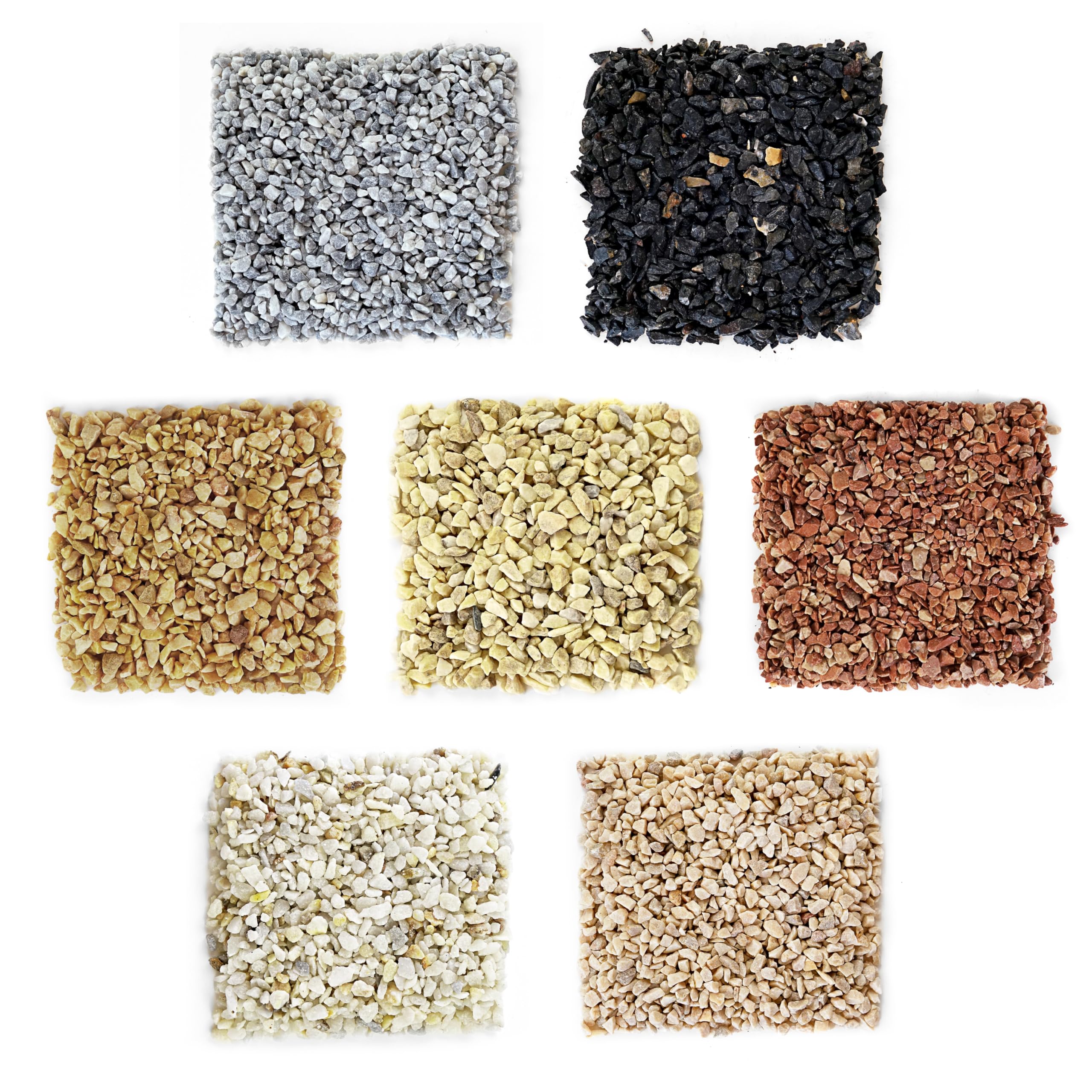 Ghiaia Gialla Per Acquario E Vasi - Sassolini Decorativi 12-18mm, 1.8kg, Naturale Dalla Spagna