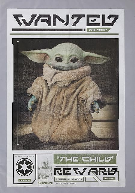 Lobcede.be Star Wars The Mandalorian 865673 Poster 61 x 91 cm Wanted The Child Multi-Coloured