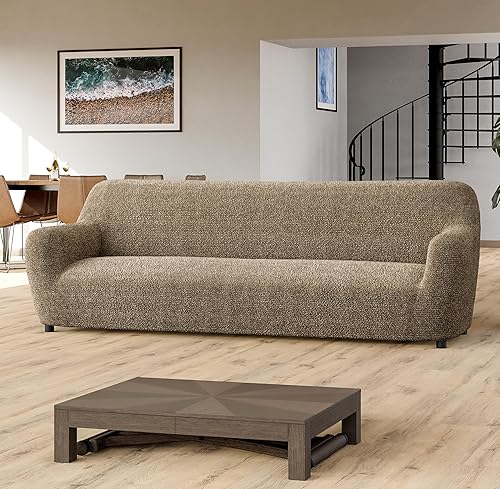 Miniatura 2 de PAULATO BY GA.I.CO. Funda para sofá, funda elástica para sofá, elegante funda de cojín para sofá, funda de tela de poliéster, protector lavable de