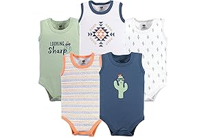 Hudson Baby Cactus Baby Boy Clothes: Unisex Cotton Sleeveless Bodysuits
