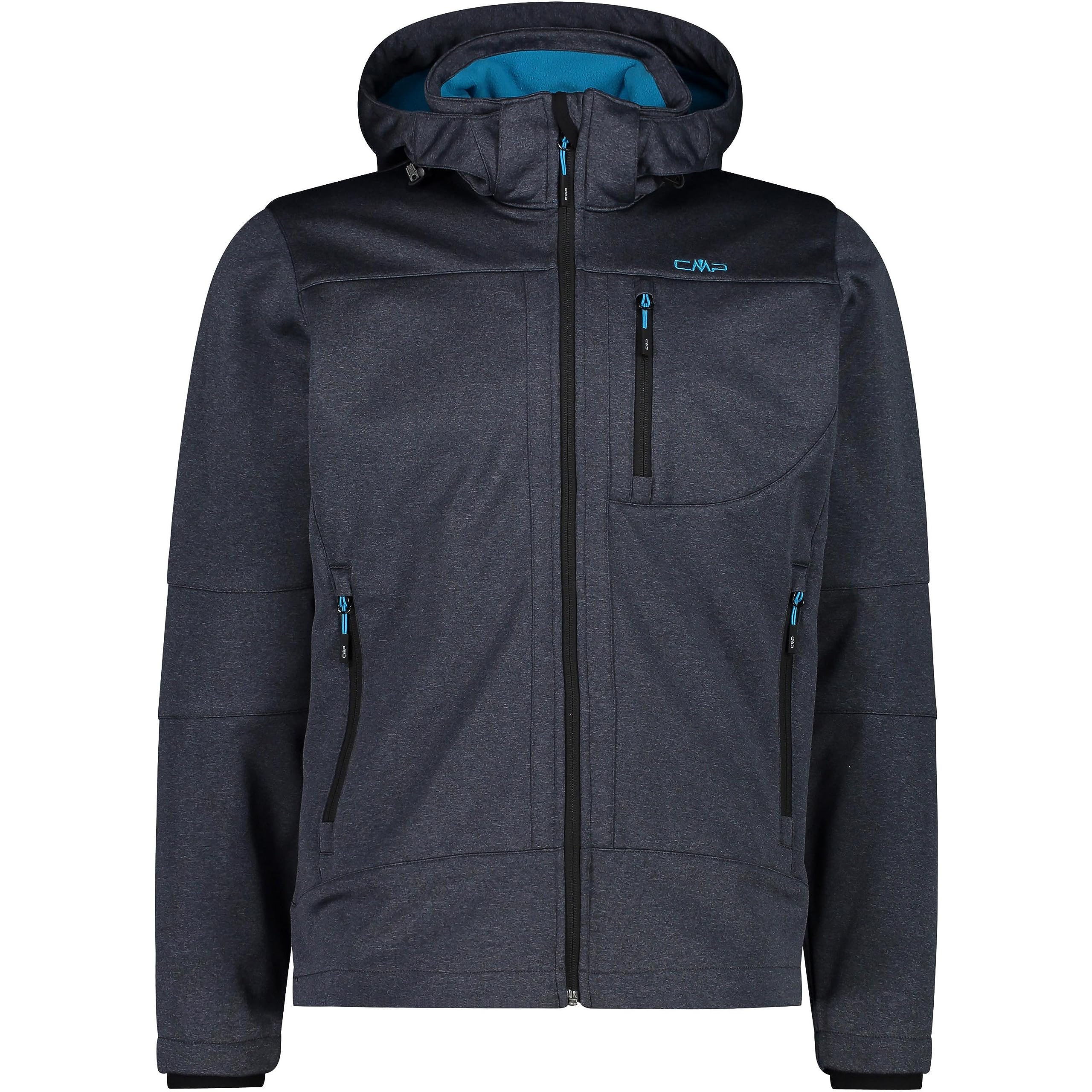 CMP - Man Jacket Zip Hood, Titanium Mel., 54