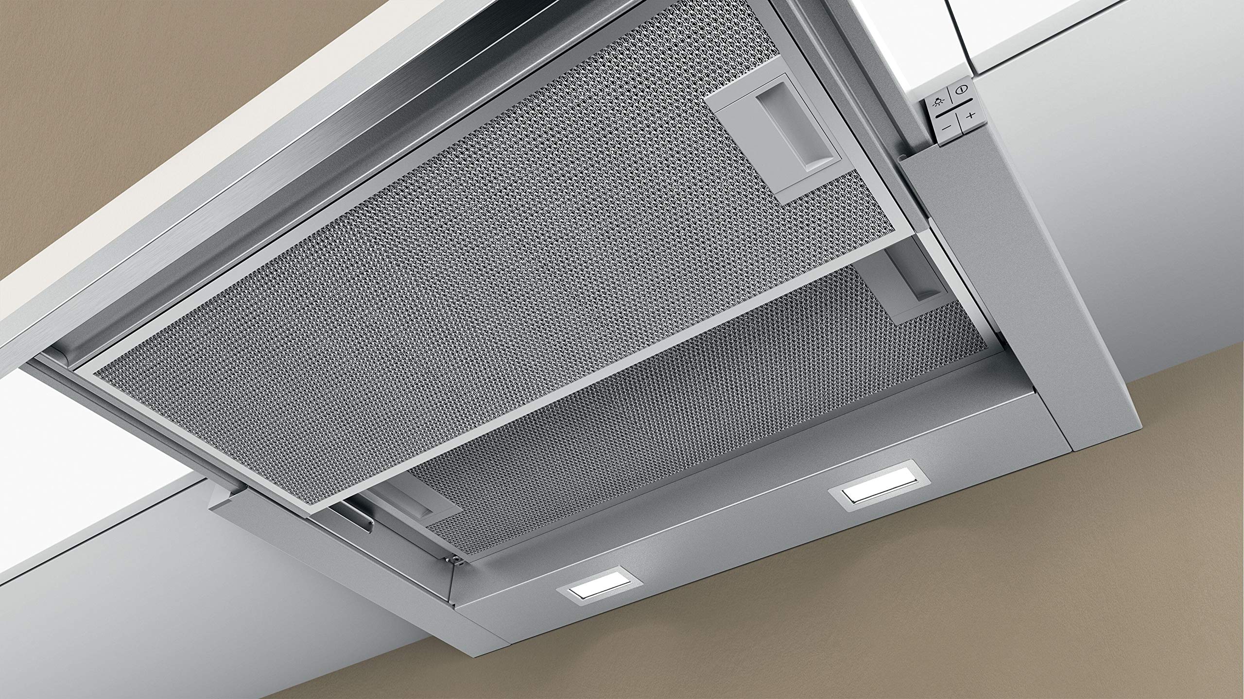 NEFF D46ED52X0 Einbau-Dunstabzugshaube N50 60cm Abluft Umluft Energieeffizienz B silbermetallic