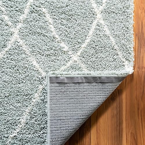 Miniatura 7 de Rugs.com Soft Touch Shag Collection - Alfombra de pasillo de 13 pies, color verde salvia, perfecta para pasillos y entradas