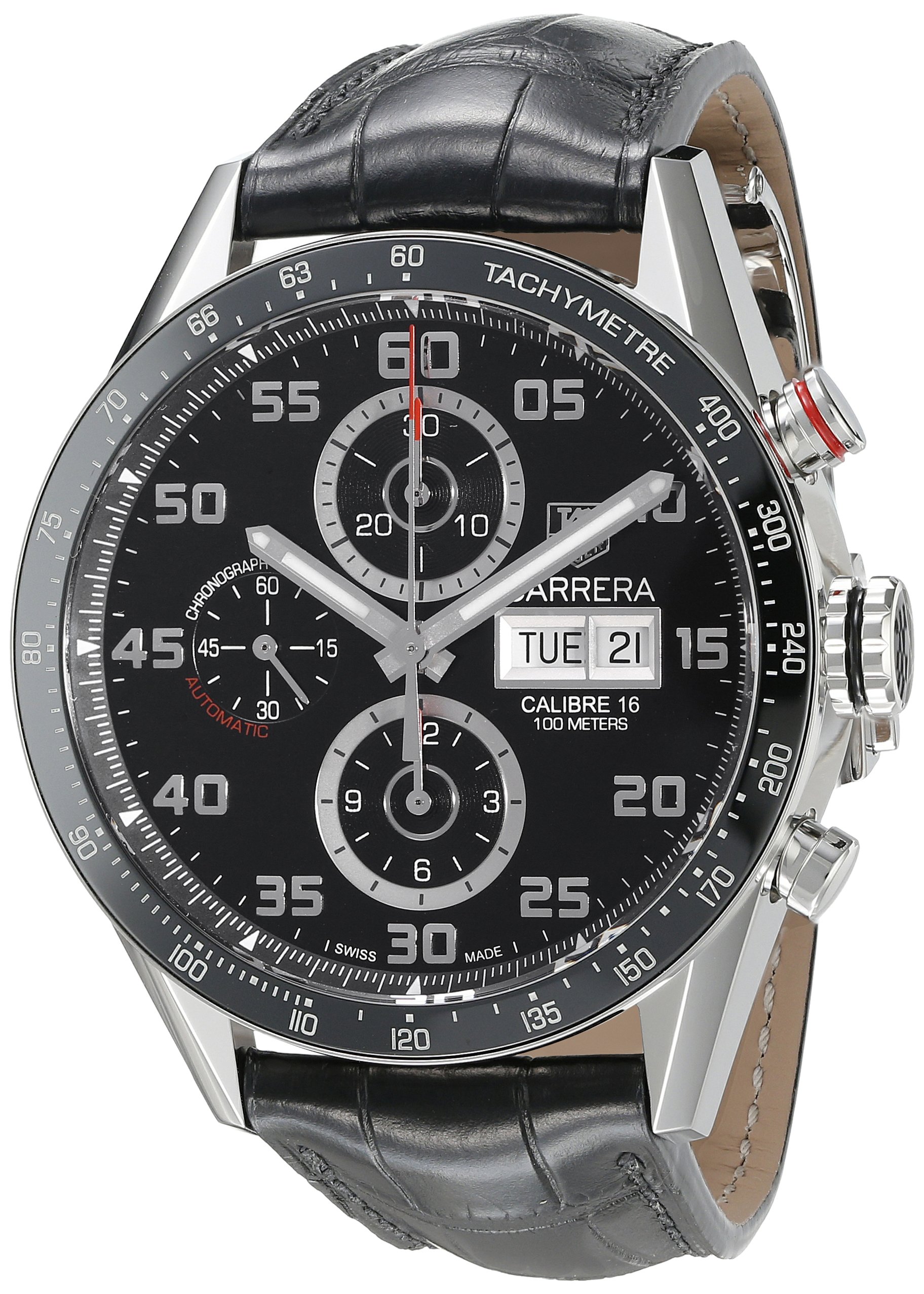 Tag Heuer Mens Cv2a1r Fc6235 Carrera Analog Display Swiss