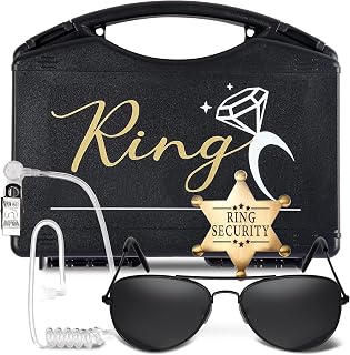 Ring Bearer Security Wedding Set with Ring Box and Spy Accessories