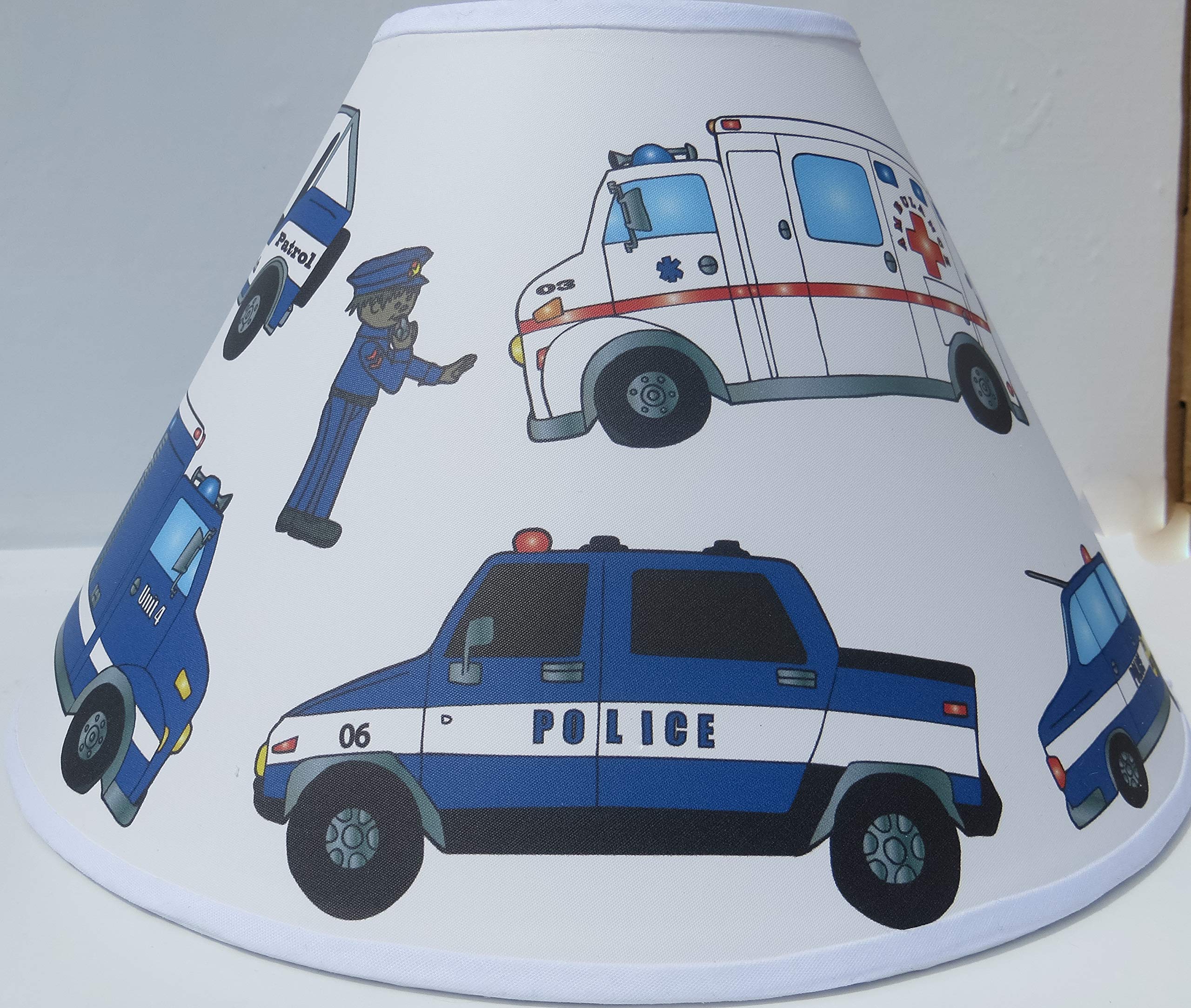 Police Lamp Shades Children's Police Room Decor