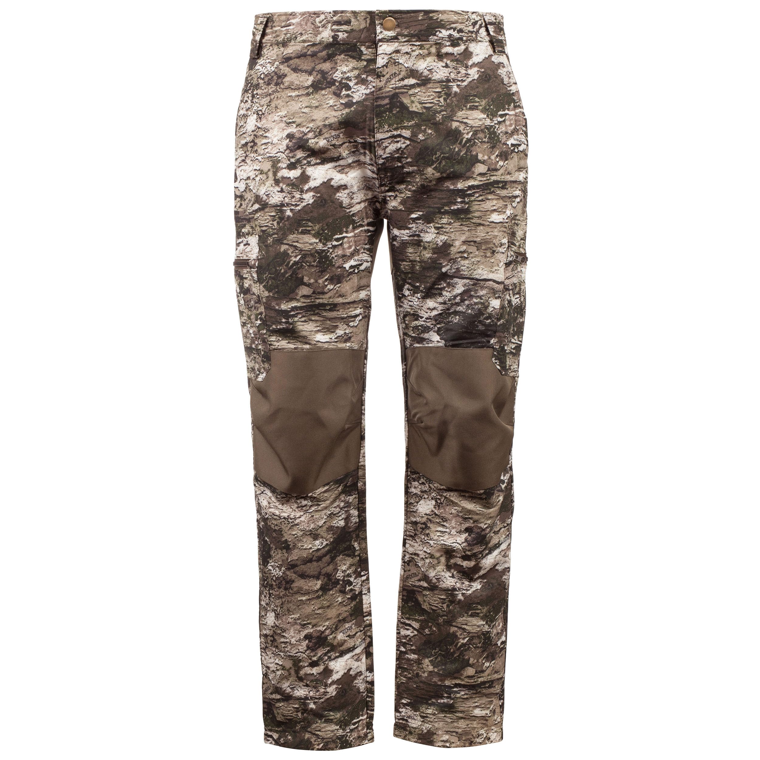 Huntworth Men's Durham Lightweight Hunting Pants – Tarnen Camo, Large – 4-Way Stretch Material, Reinforced Knees, Abrasion Resistant
