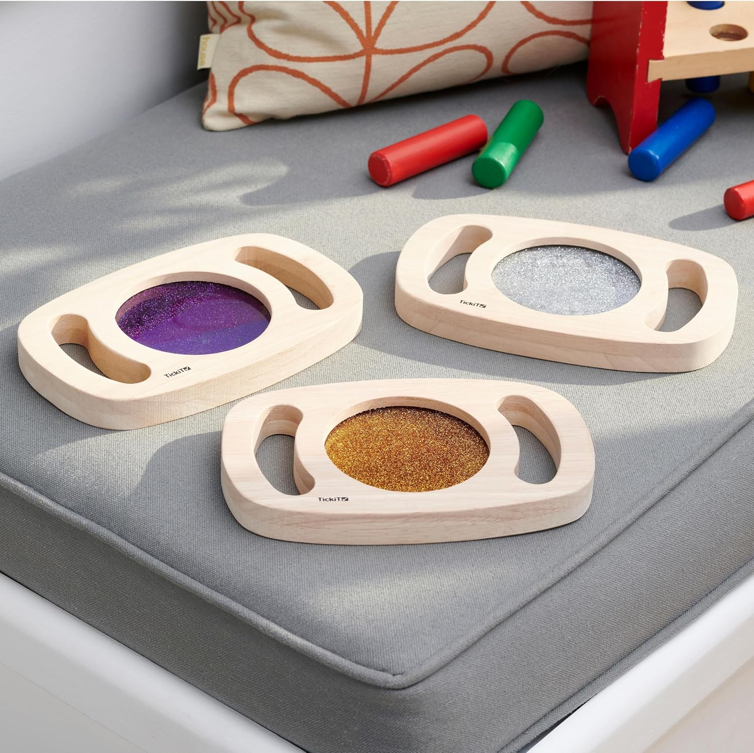 Sensory Glitter Calming Fidgets – Tubes & Easy-Grip Viewers for Autism, ADHD, Sensory Processing, Anxiety Relief & Classroom Calm-Down Activities