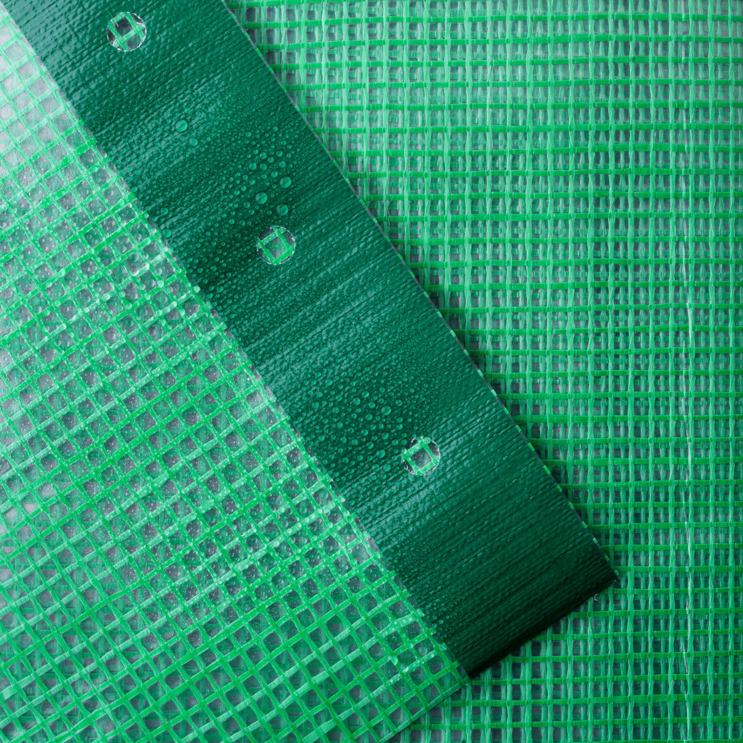 A-TEX® Gewächshausfolie 260 g/m² 1,50 x 20 m UV-Stabil Grün Gitterfolie