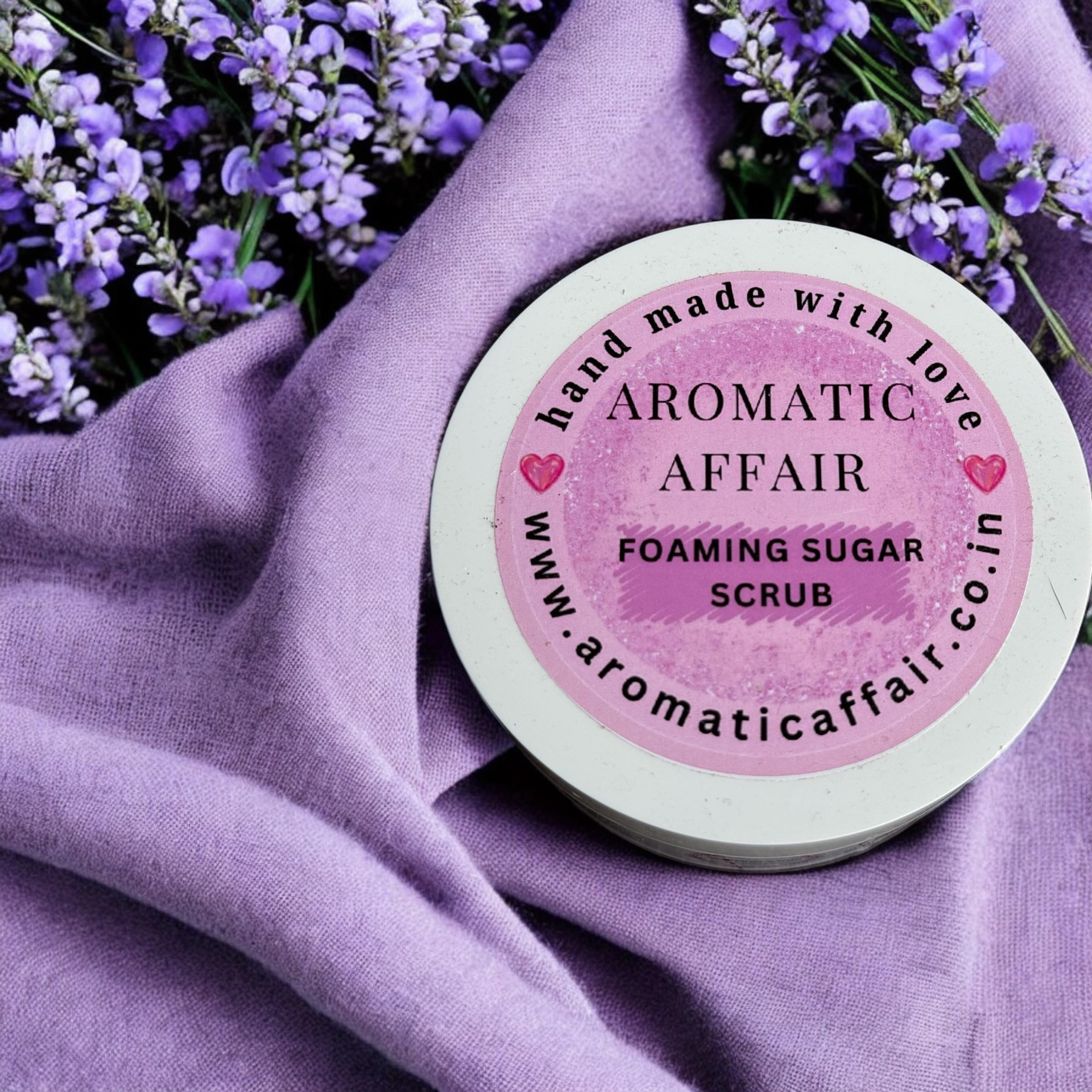 Aromatic Affair's Soothing Lavender Foaming Sugar Scrub (200GM)-picture-38