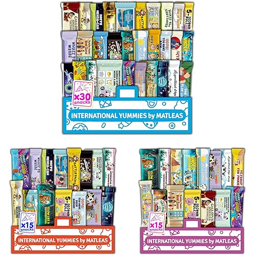 International Snack Box, Universal Exotic Candies and Treats from around the World, Gift-Ready Foreign Foods, Unique Experience with Packages Inspired by Japanese, Korean and European Cultures