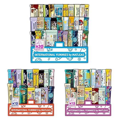 Caja de Aperitivos Internacional, Dulces y Golosinas Exóticas Universales de Todo el Mundo, Alimentos Extranjeros Listos para Regalar, Experiencia
