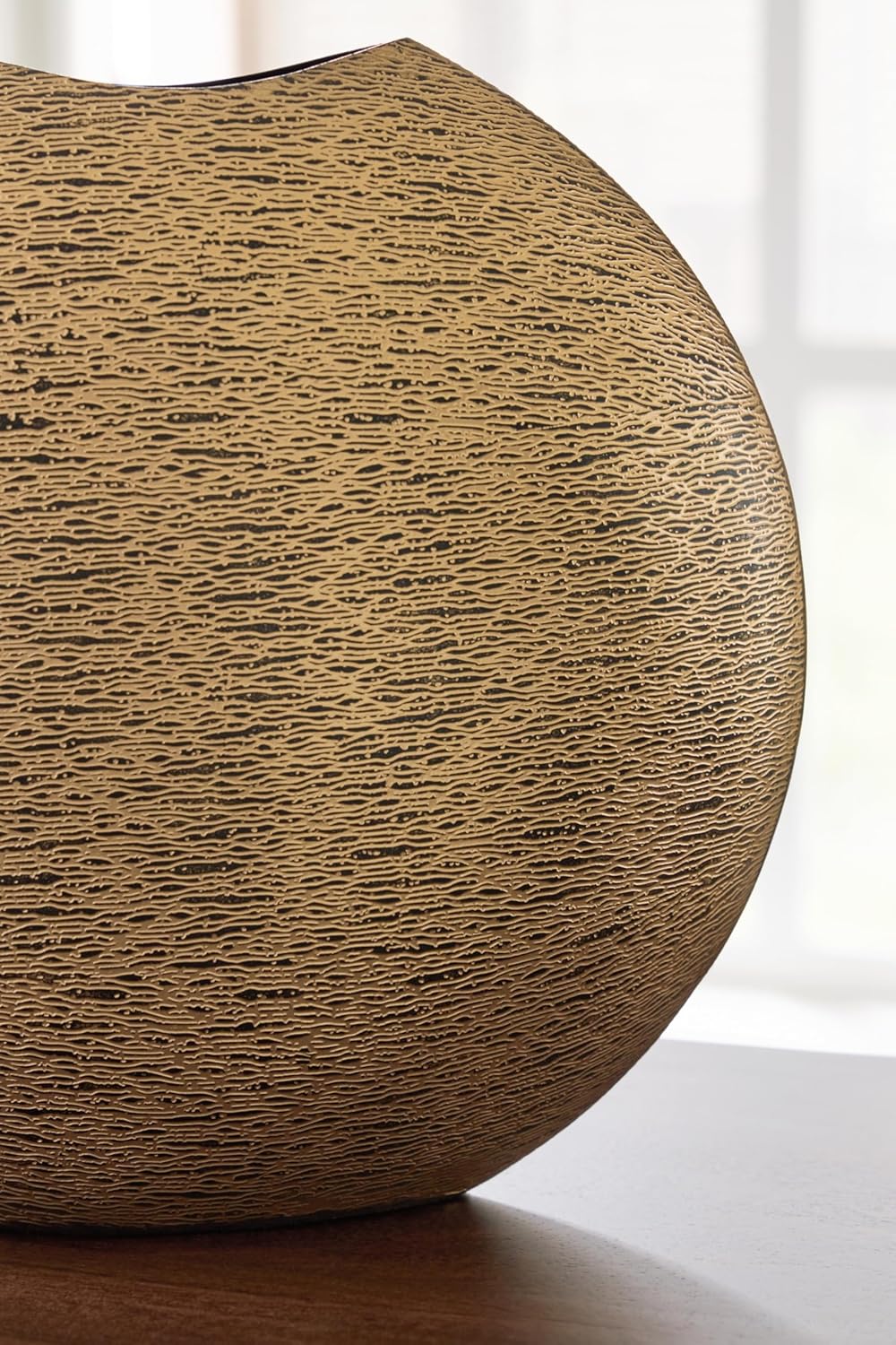 Signature Design by Ashley Iansboro Glam Indoor 12" Metal Tabletop Vase, Metallic