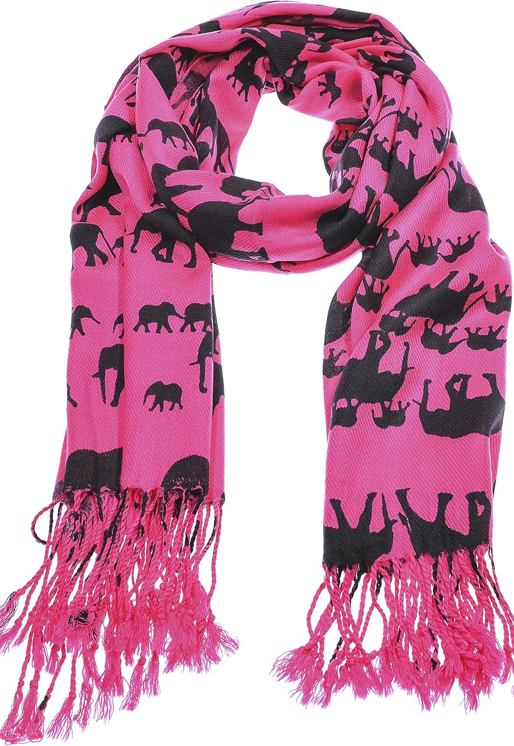 Animal Pashmina Shawl Is Made Up Of Pink Leopard Pashmina Shawl