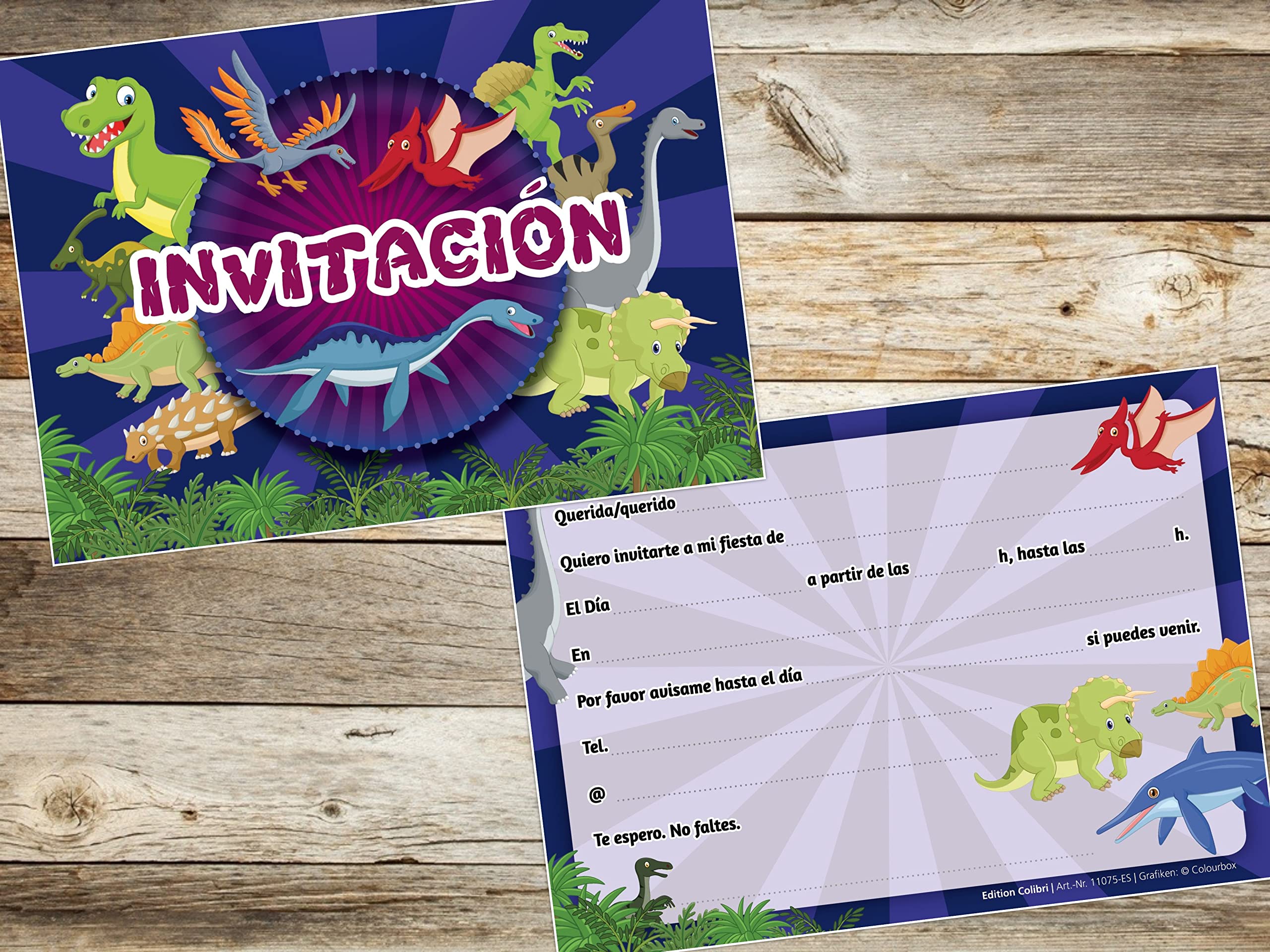 Edition Colibri Set Di 10 Biglietti D'invito Per Compleanno Per Bambini