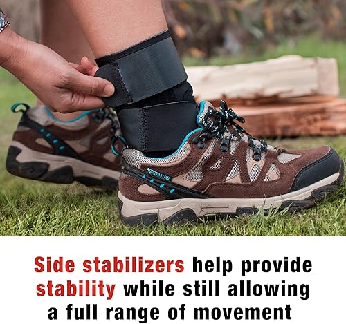 Miniatura 3 de ACE Estabilizador de tobillo Deluxe, ajustable, negro, paquete de 1