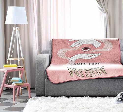 Miniatura 6 de Netflix The School for Good and Evil - Manta True Beauty, mide 46 x 60 pulgadas, ropa de cama para niños, forro polar súper suave resistente a la