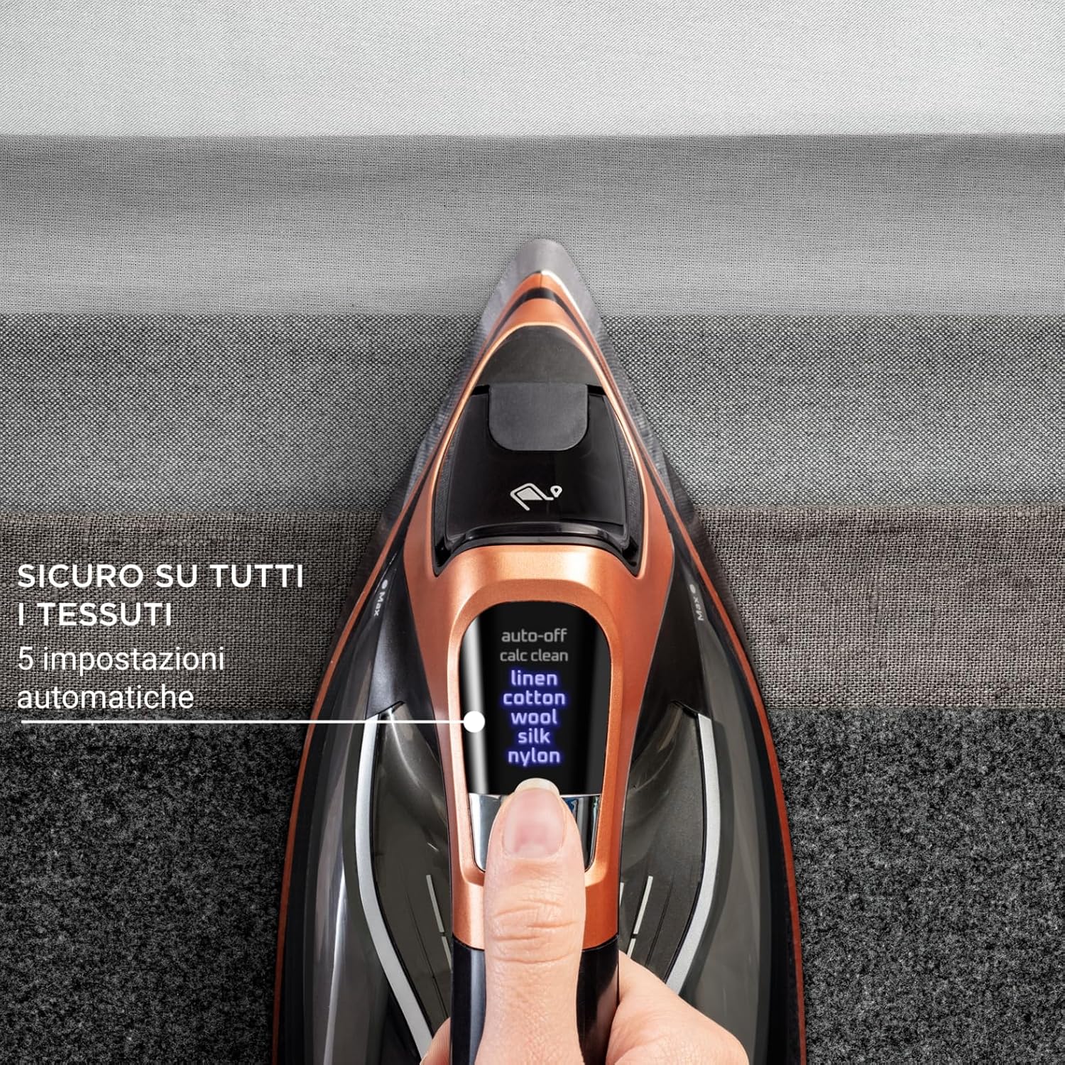 Rowenta DW9510D1 Steamforce Pro, Ferro da Stiro a Vapore, Potenza 3200W, Capacità 350 ml, Getto di Vapore da 300g/min, Sistema Anticalcare, Spegnimento Automatico e Tecnologia Intelligente 3200 W - Immagine 3